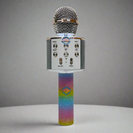 InnoVibe Wireless Karaoke Microphone with Speaker, Portable Handheld Microphone Bluetooth Speaker Madina Gift