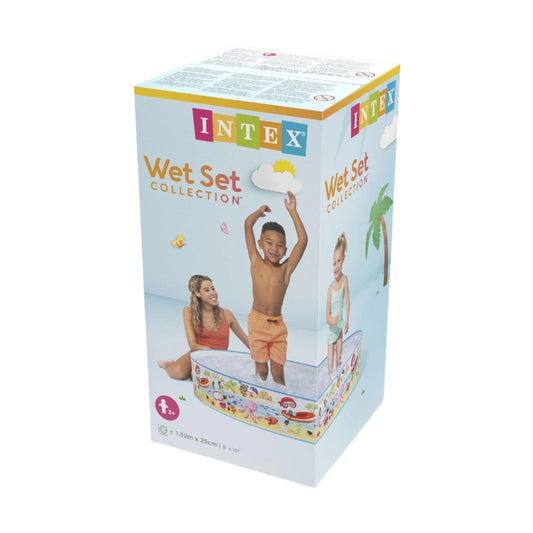 Intex Snapset Fun at the Beach Kiddie Pool 5' x 10" 56451 Madina Gift