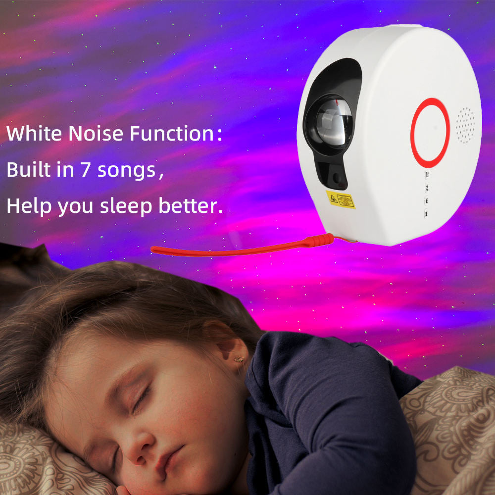 Jinashu Star Galaxy Wireless Aurora Projector & Bluetooth Speaker Maidna Gift