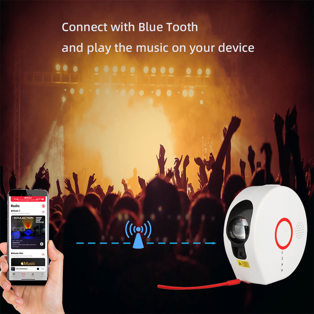 Jinashu Star Galaxy Wireless Aurora Projector & Bluetooth Speaker Maidna Gift