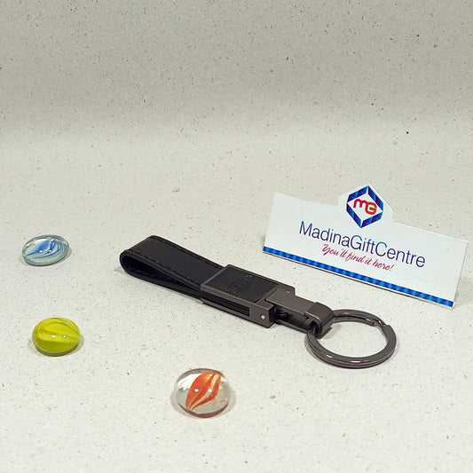 KIA Leather Keychain Black Madina Gift