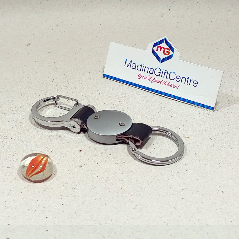 Premium KIA Leather Keychain with Hook Madina Gift