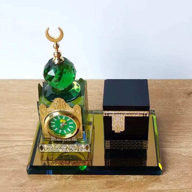 Baitul Allah Kaaba Scale Model with Semi Clock Tower Madina Gift