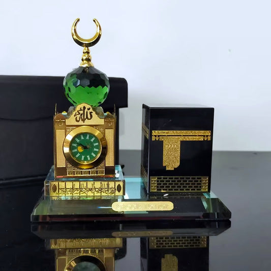 Baitul Allah Kaaba Scale Model with Semi Clock Tower Madina Gift