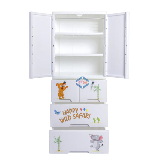 Kideez Wardrobe Happy Wild Safari 6 Layer - Madina Gift