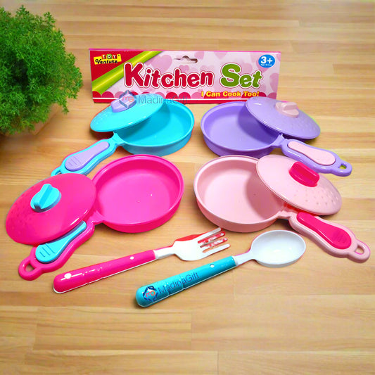 Toy Venture Kitchen Pans 6 Pieces Play Set For Kids Madina Gift
