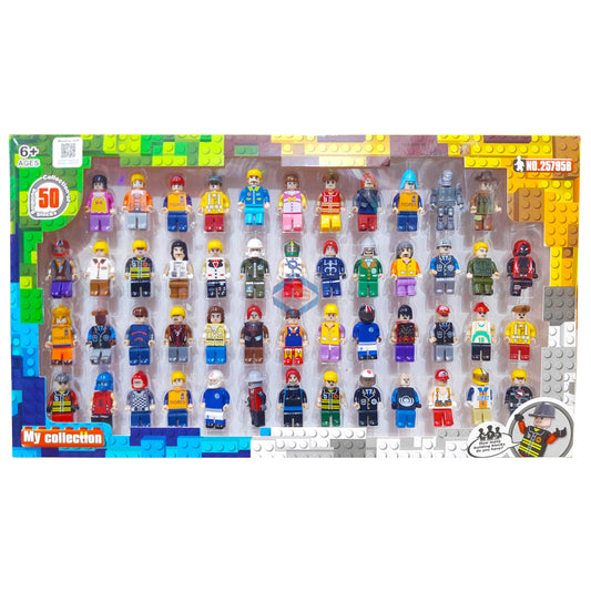 50 Mini Figures LEGO Compatible Blocks - 25795B - Madina Gift
