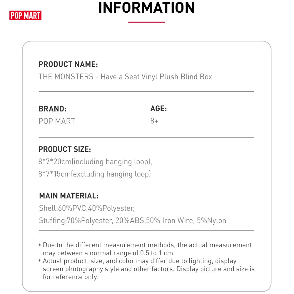 POP MART LABUBU THE MONSTERS Have A Seat in Pakistan Madina Gift