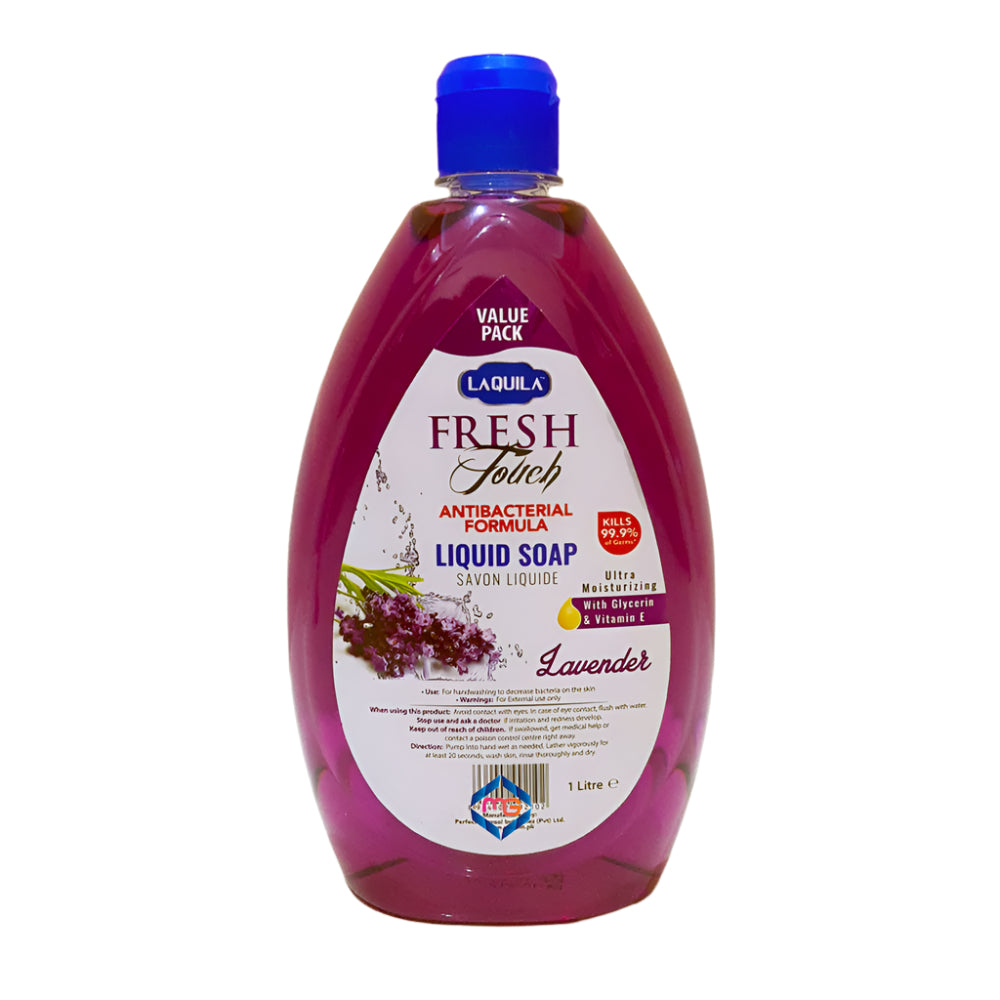 Laquila Lavender Fresh Touch Liquid Soap 1000 ML Value Pack Madina Gift