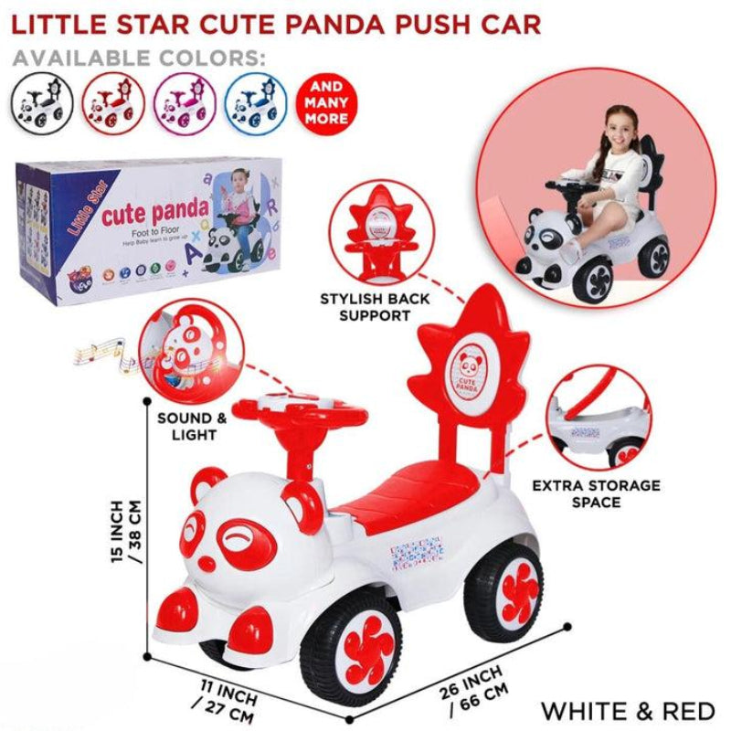 Little Star Cute Panda Push Car - Madina Gift