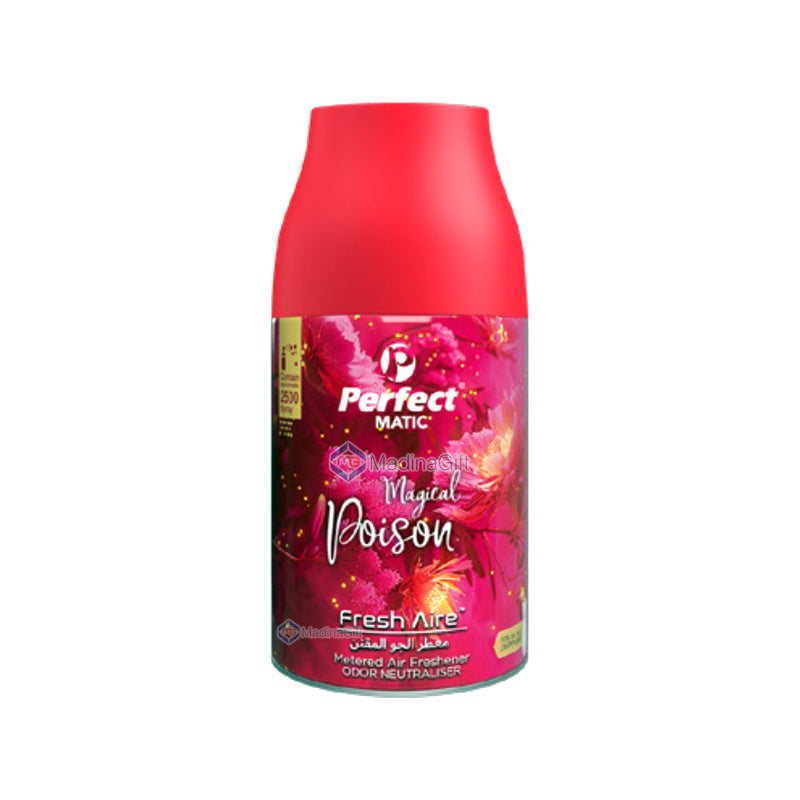 Magical Poison Perfect Matic Air Freshener Refill 250 ML For Automatic Dispenser Madina Gift