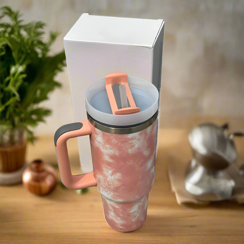 Stanley Marble Vacuum Double Wall Thermal Travel Tumbler Stanley Quencher H2.0 Madina Gift