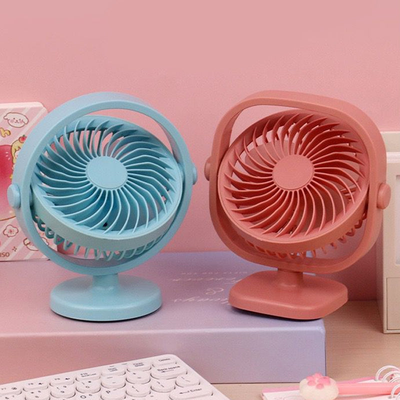 USB Rechargeable Mini Clip Fan & LED Lights For School Madina Gift