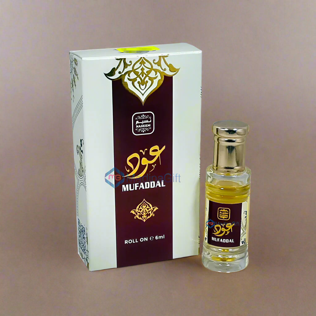 Naseem Oud Mufaddal Concentrated Perfume Oil 6 ML Attar Madina Gift