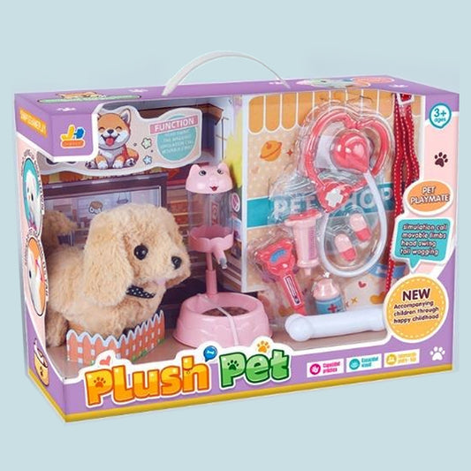 Plush Pet Puppy 810 Walks With Sounds & Accessories Madina Gift