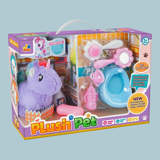 Plush Unicorn 810-121 Item # XB149425 Walks With Sounds & Accessories  Madina Gift