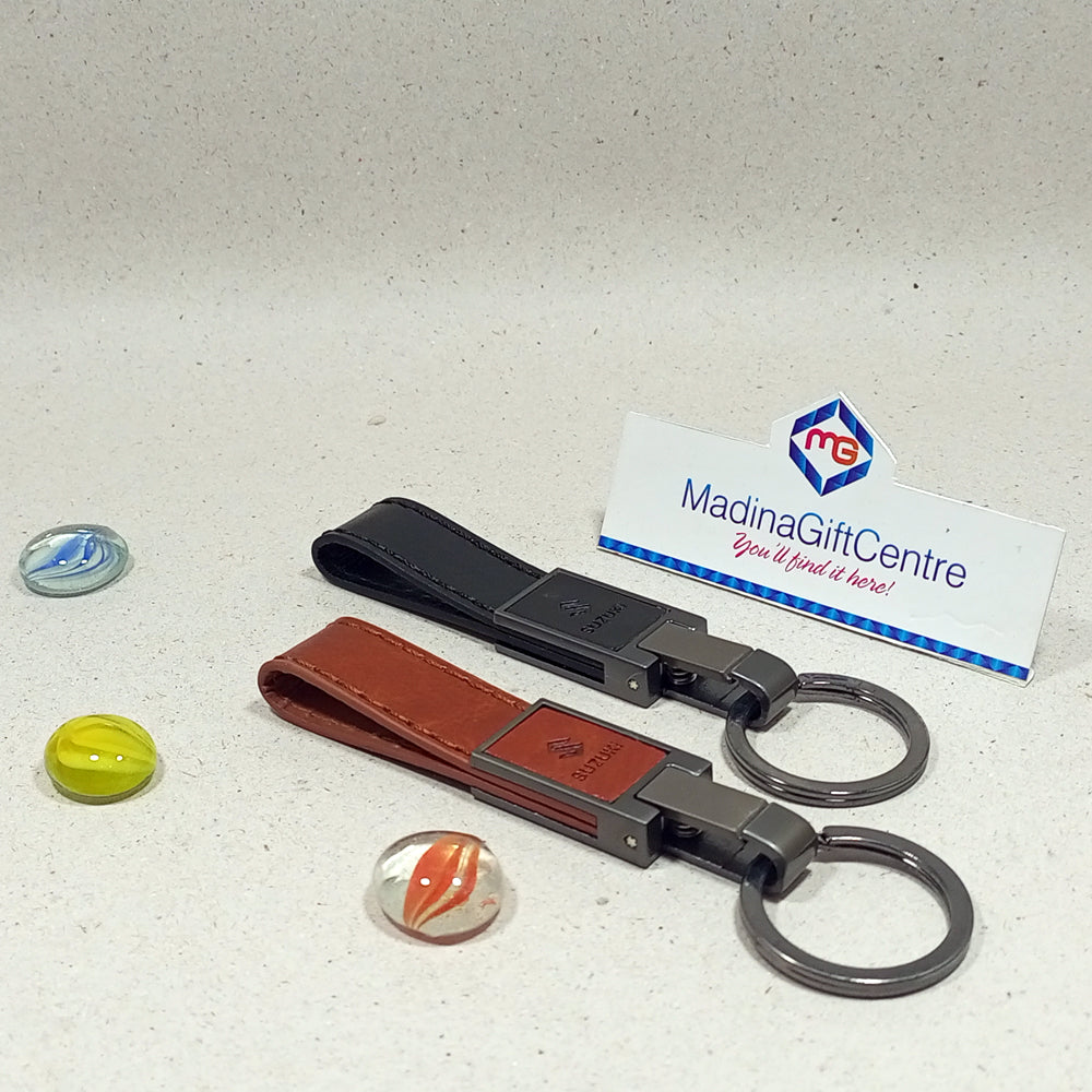 Premium SUZUKI Leather Keychain Madina Gift