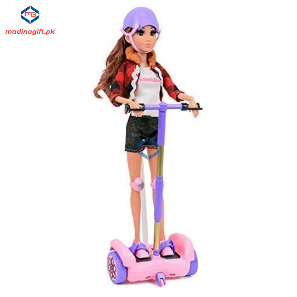 Remote Control Click N' Play Scooter Doll Set - JJ8833-1 - Madina Gift