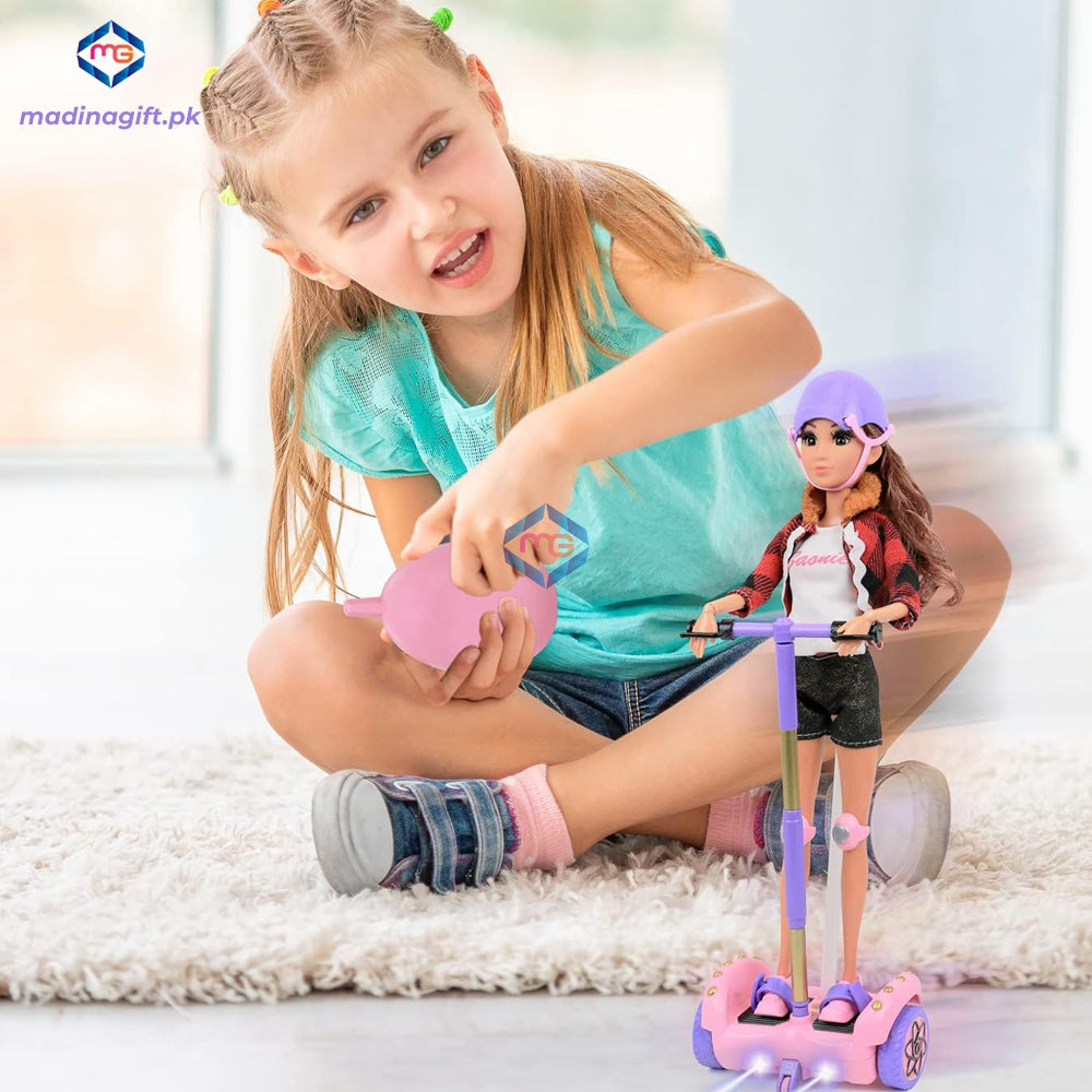 Remote Control Click N' Play Scooter Doll Set - JJ8833-1 - Madina Gift