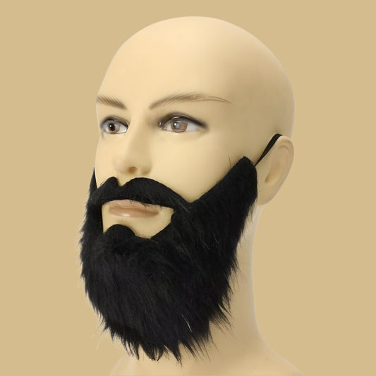 Realistic Looking Fake Beard Moustache Easy to Wear Elastic Strap