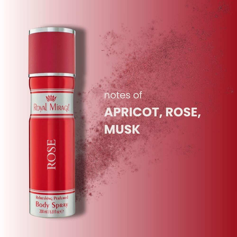 Royal Mirage Rose Body Spray
Royal Mirage Rose Body Spray is crafted for the sensual woman who exudes confidence and grace. Made in USA