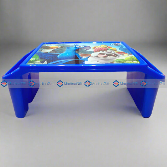 Sky Plastic Multipurpose Table Blue Animal & Birds Design Madina Gift