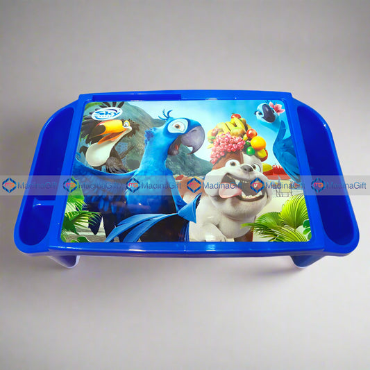 Sky Plastic Multipurpose Table Blue Animal & Birds Design Madina Gift
