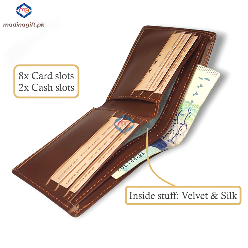 Genuine Leather Brown Wallet for Men - Madina Gift