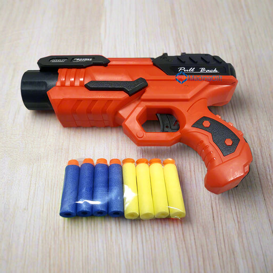 Soft Bullet Gun 6807 Shooting Range 15 Meter Plus For Kids Madina Gift