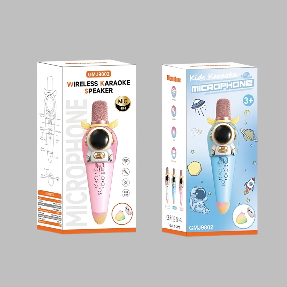 Space Karaoke Microphone With Bluetooth Speaker GMJ9802 Madina Gift