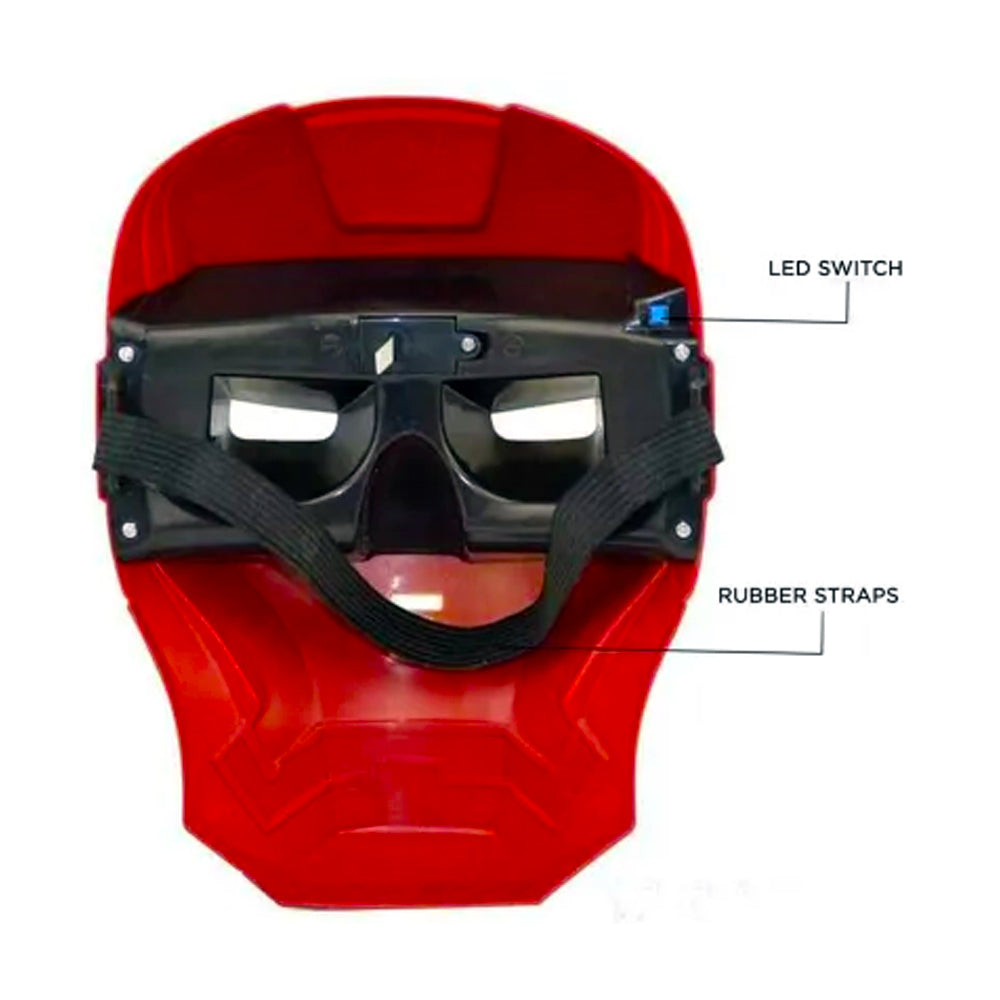 Spiderman Super Hero Face Mask With Lights For Kids Madina Gift