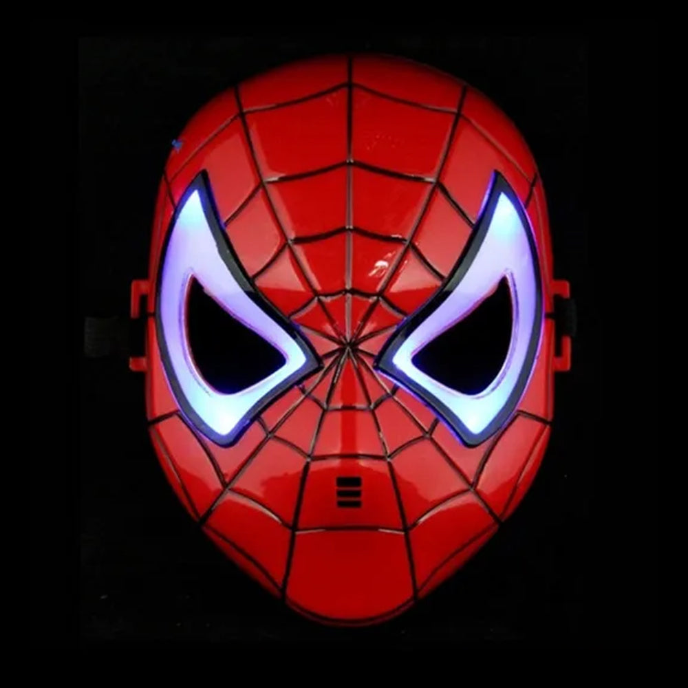 Spiderman Super Hero Face Mask With Lights For Kids Madina Gift