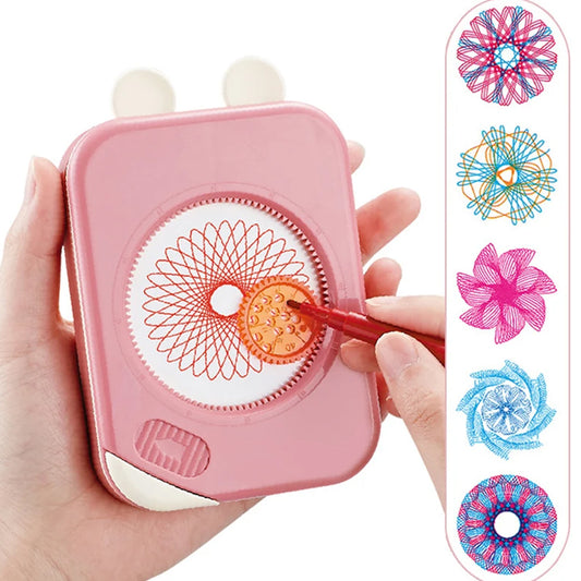 Spirograph Classic Gear Original Deluxe Art Set 3338-2
Drawing Toy - Creative Art Craft Interlocking Gears Wheels Painting Tool  Madina Gift