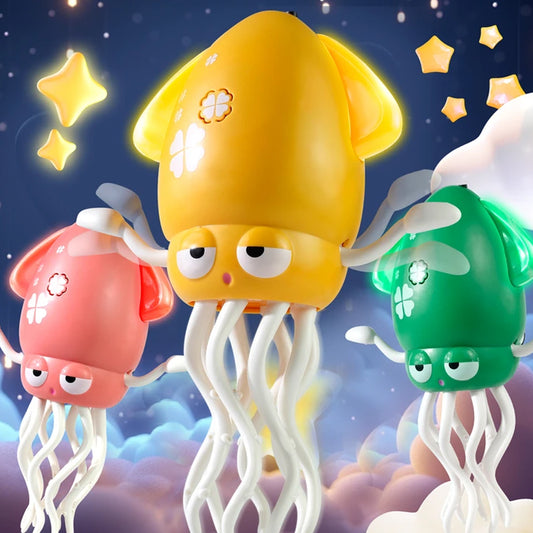 Squid Dancing Octopus Crawling Rechargeable Toy with LED Lights & Music Madina Gift
