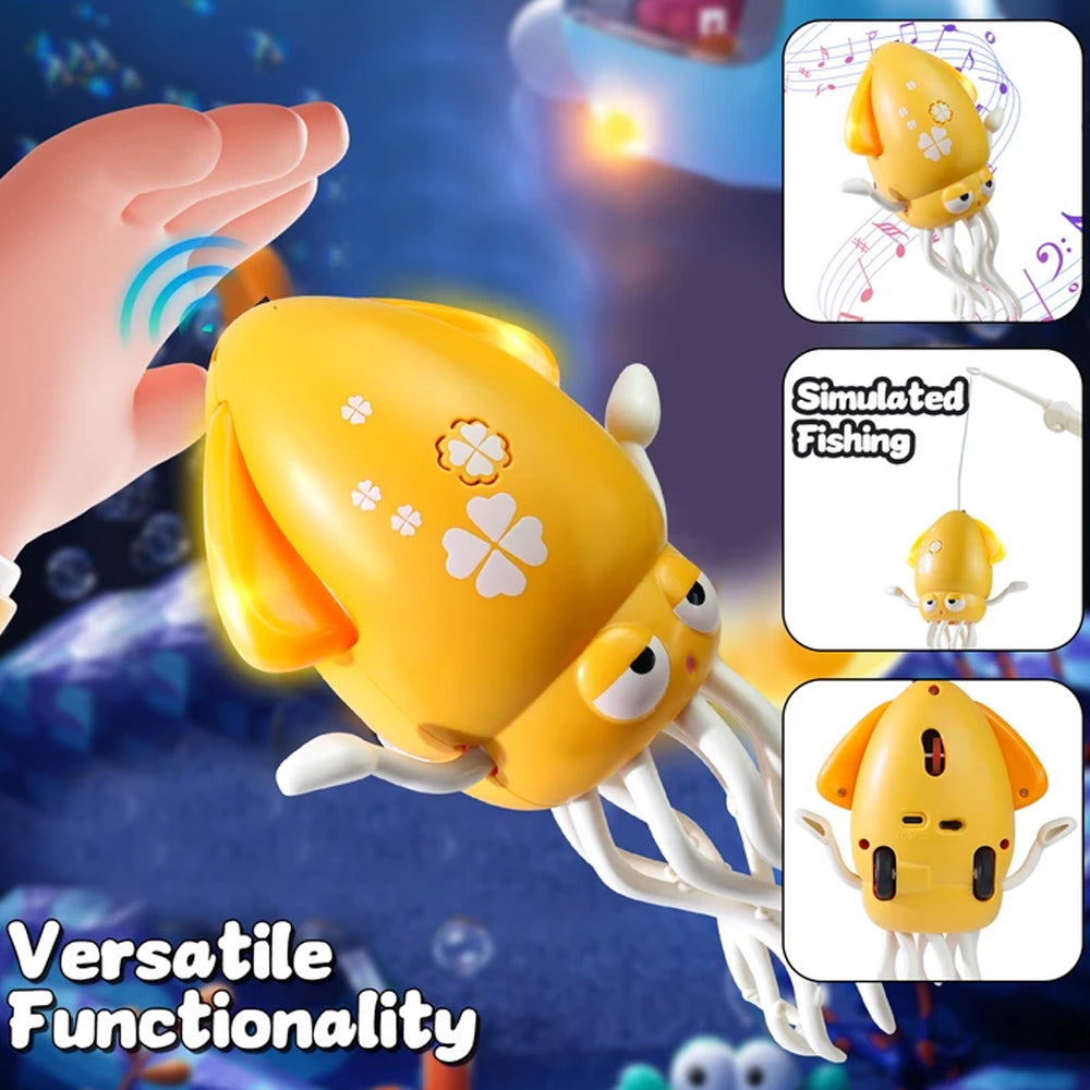 Squid Dancing Octopus Crawling Rechargeable Toy with LED Lights & Music Madina Gift