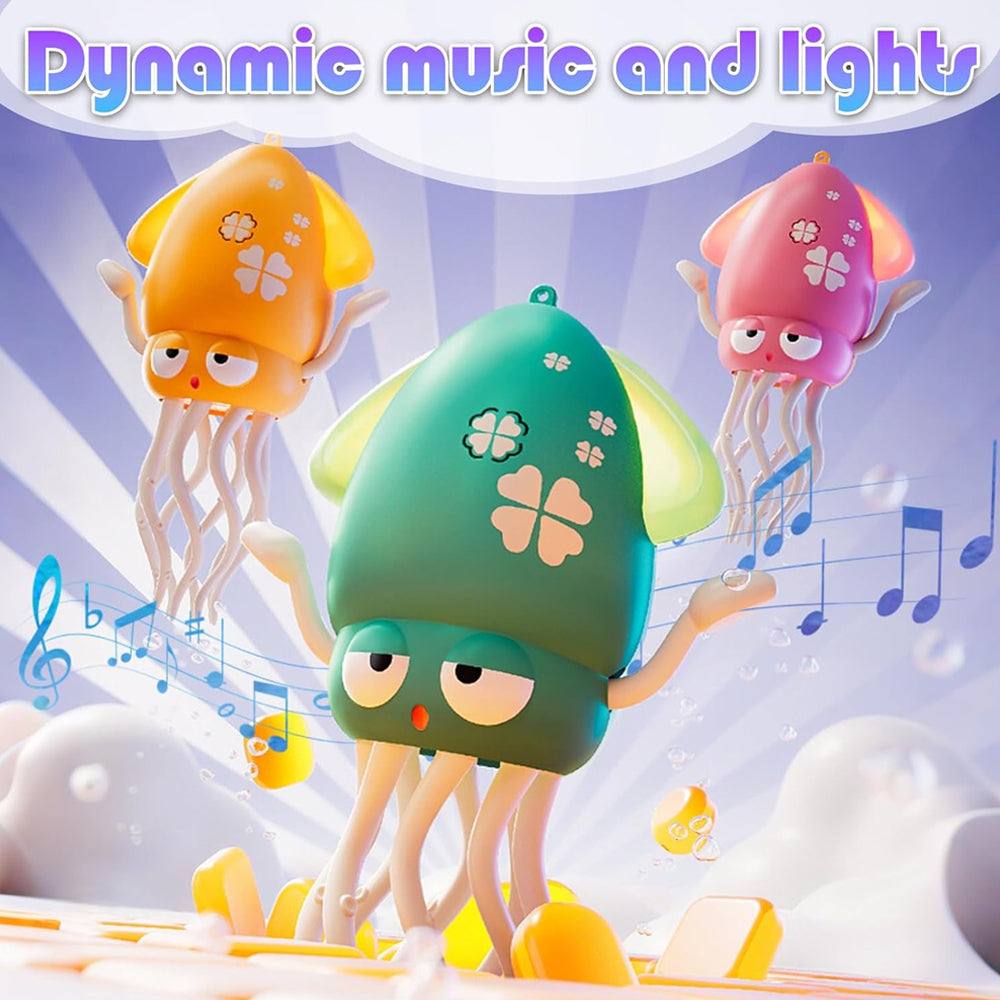 Squid Dancing Octopus Crawling Rechargeable Toy with LED Lights & Music Madina Gift
