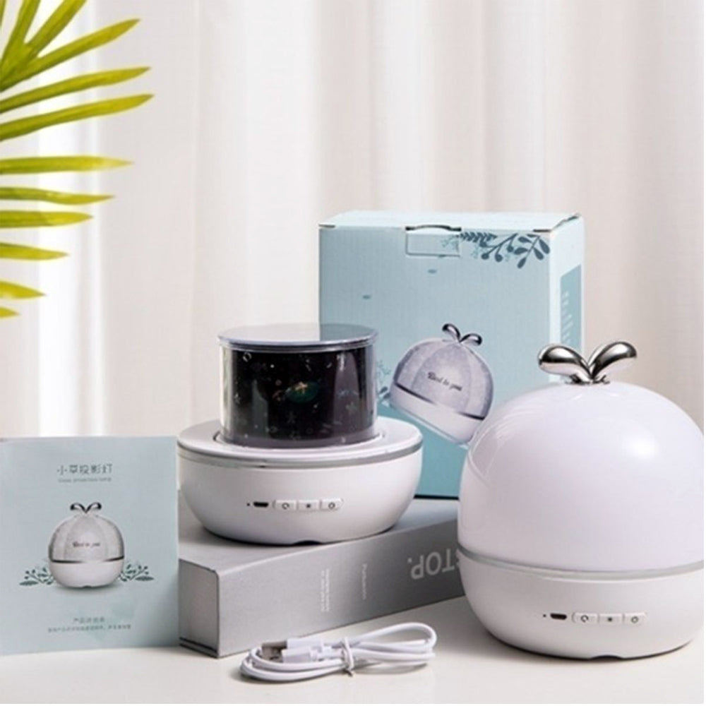 Starry Sky Projector Night Light This lamp from novelty grass LED night light combines with soft LED lamp night light and funny projection function, comes with 6 projection patterns, with classic version and upgrade version option . Madina Gift