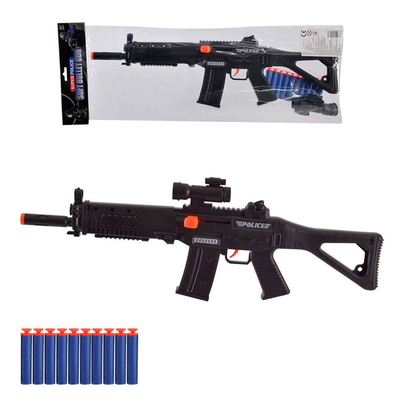 Super Police Soft Bullet Gun Rifle 721-3 For Role Playing Outdoor Fun Madina Gift