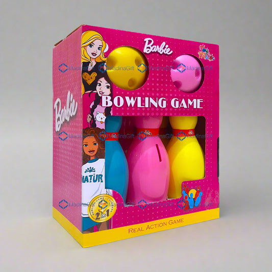 Toy Matic Barbie Bowling Game Set 11881E For Kids Madina Gift