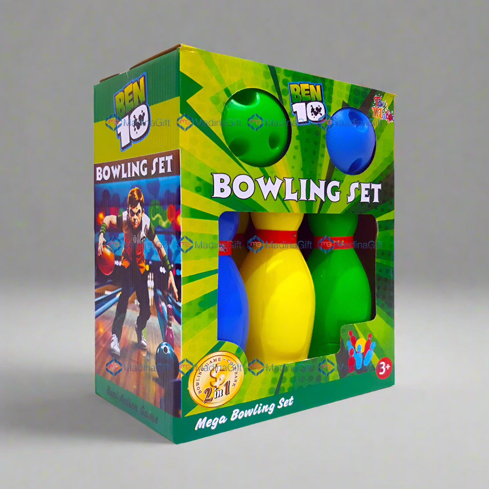 Toy Matic BEN 10 Bowling Game 11881E Set For Kids Madina Gift