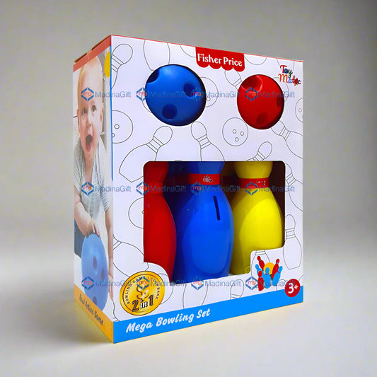 Toy Matic Fisher Price Bowling Game 11881E Set For Kids Madina Gift