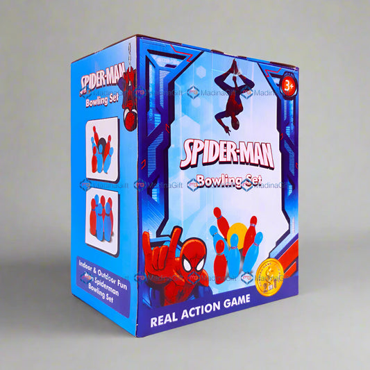 Toy Matic Spider Man Bowling Game 11881E Set For Kids Madina Gift