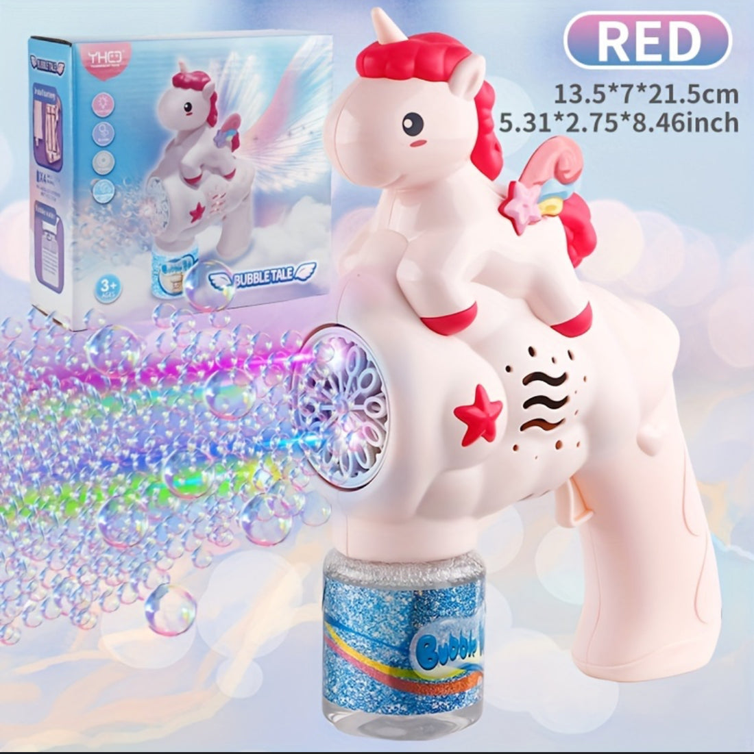 Unicorn Bubble Gun 333-25 Madina Gift