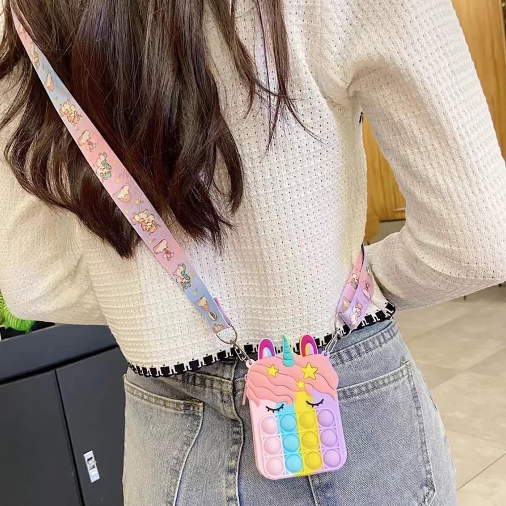 Unicorn Popit Mini Bag For Kids - Madina Gift
