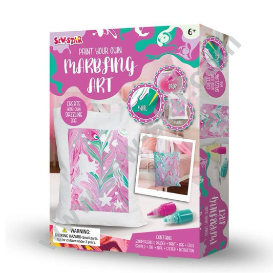 Sew Star Marbling Art - Design Your Own Dazzling Artwork - Madina Gift