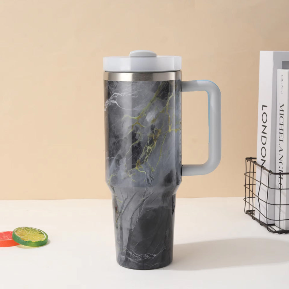 Stanley Vibrant Marble Texture Vacuum Double Wall Thermal Travel Tumbler 40oz Madina Gift