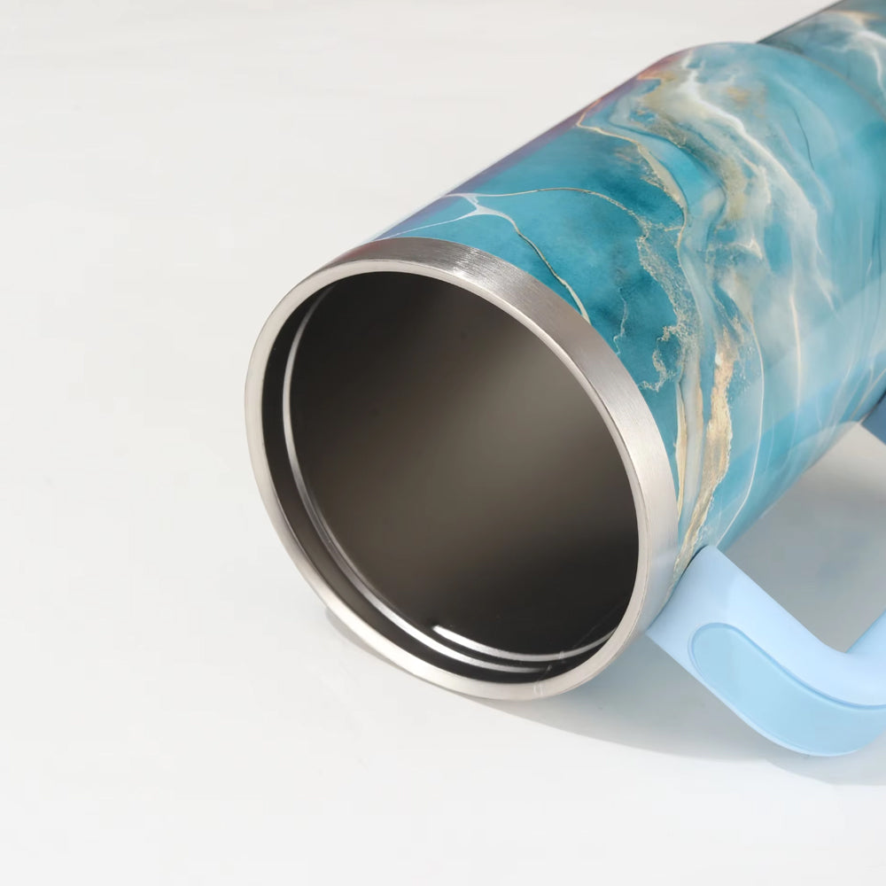 Stanley Vibrant Marble Texture Vacuum Double Wall Thermal Travel Tumbler 40oz Madina Gift