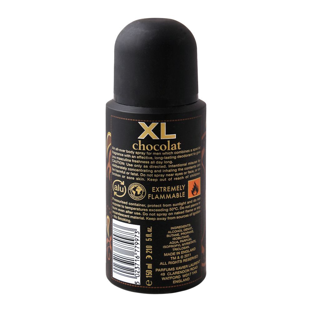 Xavier Laurent XL Chocolate Deodorant Body Spray L'Homme Men Deodorant Body Spray