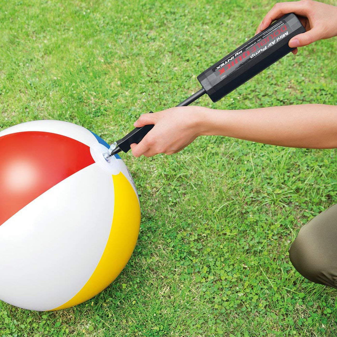 69613 Intex Double Quick Mini Hand Pump For Balloons, Swim Ring - Madina Gift