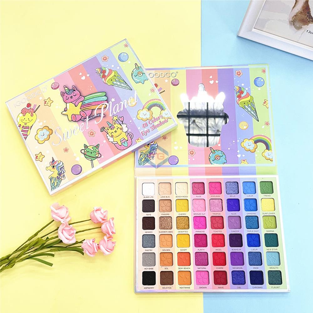 IGOODCO Unicorn Pattern Pearlescent Eye Shadow 48 Colors - LK2992 - Madina Gift